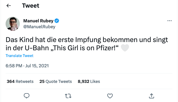Screenshot Twitter
