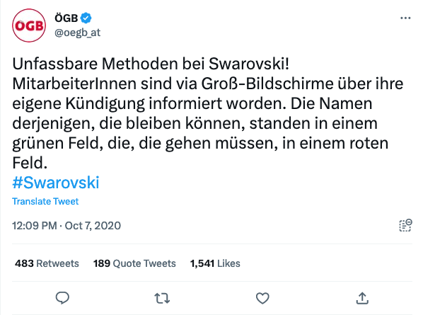 Screenshot der Webseite twitter.com